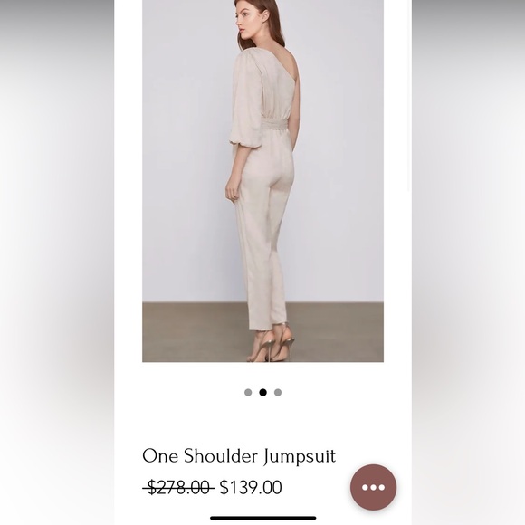 BCBMAXAZRIA Metallic One Shoulder
Jumpsuit - Picture 10 of 16